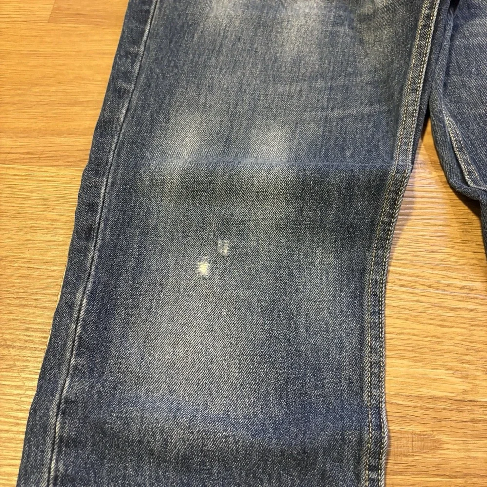 Levis 511‎ Jeans Men's 34x32 Slim Fit Medium Wash Crazy Fade Distresssing Casual